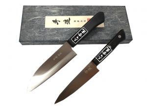 Set 2 con dao cắt Yoshimitsu Santoku/petti 140/120mm